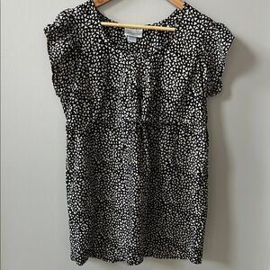 Oh! Mamma Monochrome Patterned blouse